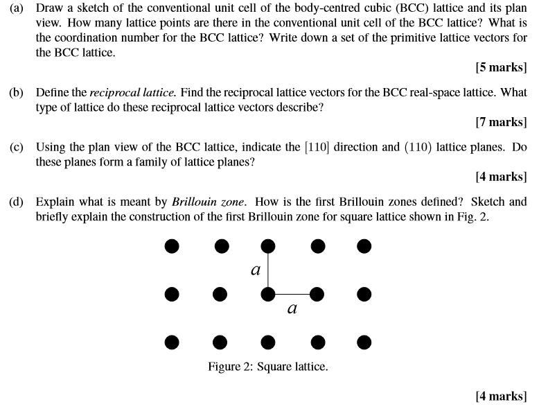 (a) Draw a sketch of the conventional unit cell of | Chegg.com