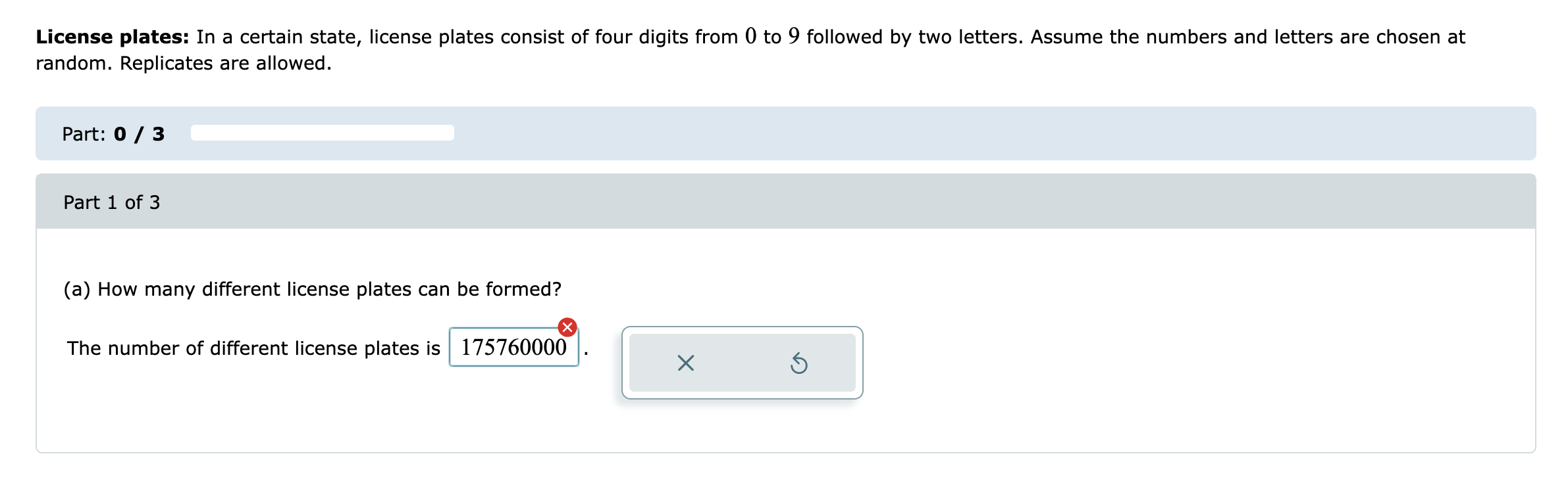 Solved License Plates: In A Certain State, License Plates | Chegg.com