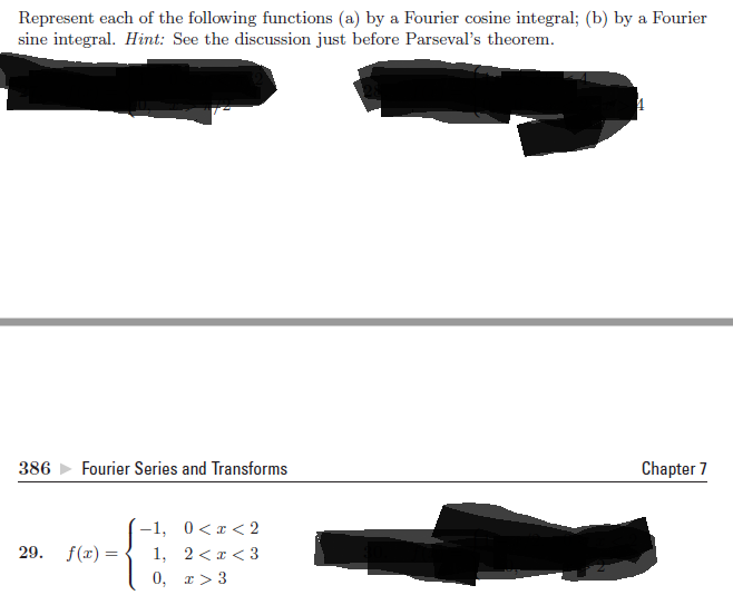 Solved Represent each of the following functions (a) by a | Chegg.com