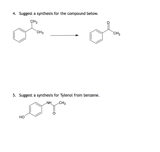 Solved 4. Suggest a synthesis for the compound below. CH3 | Chegg.com