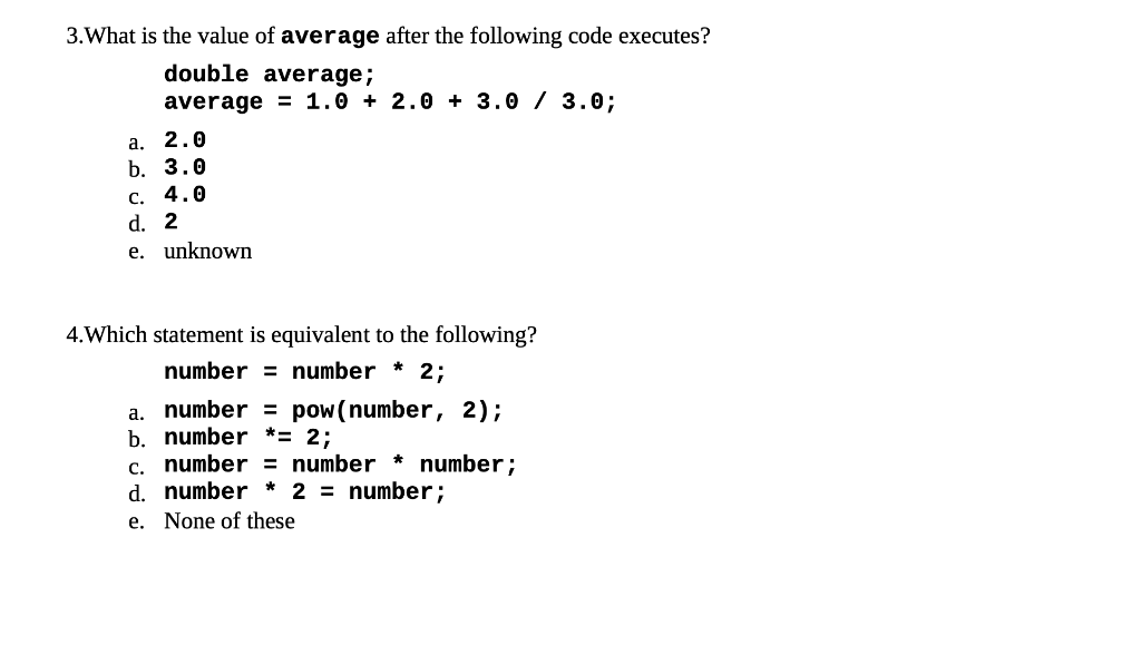 Solved Multiple Choice Operator 1.the Operator Always 