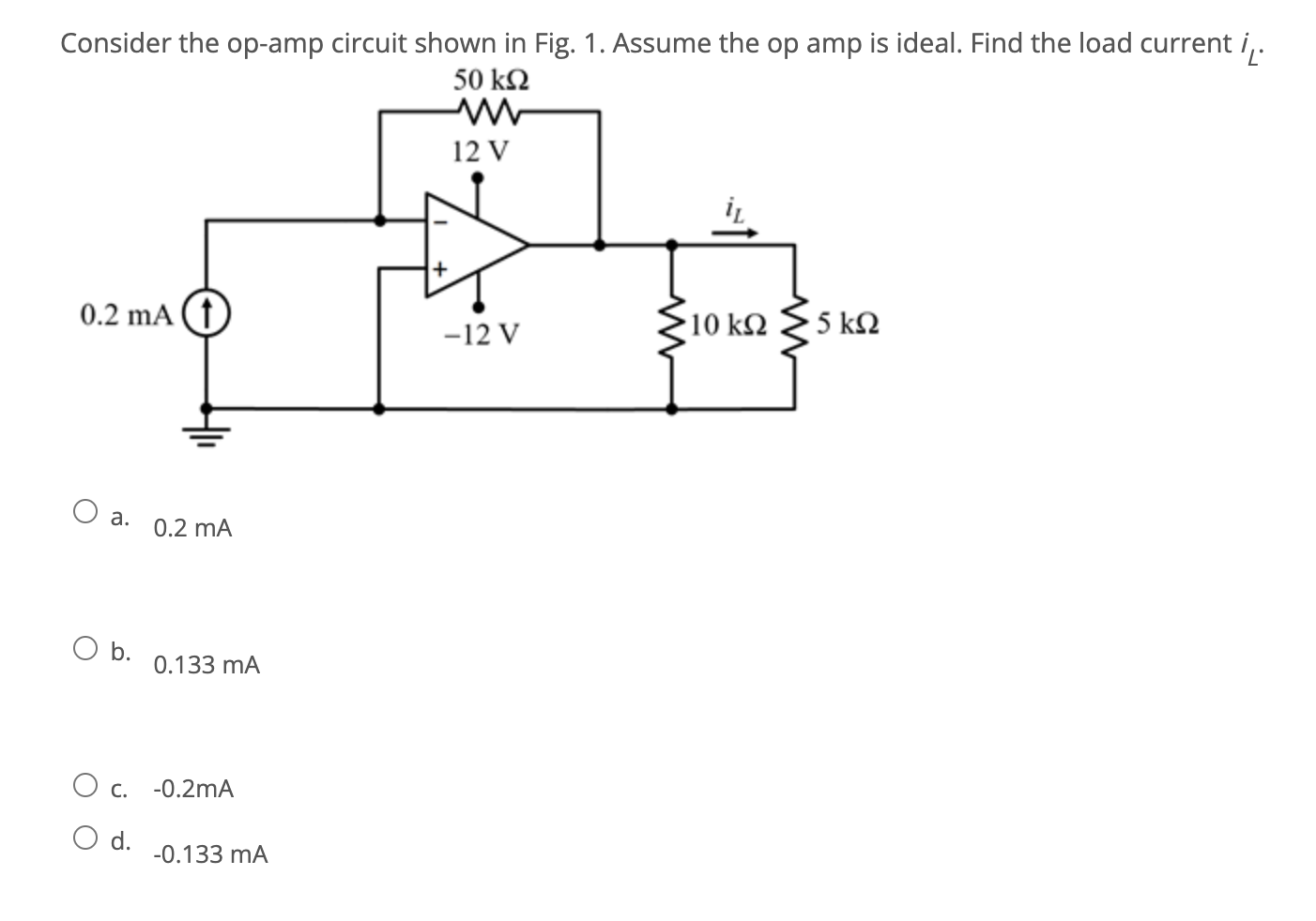 Solved Consider The Op-amp Circuit Shown In Fig. 1. Assume | Chegg.com