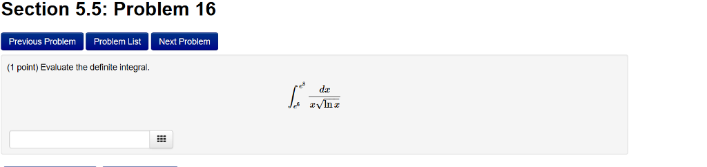 Solved Section 5.5: Problem 16 Previous Problem Problem List | Chegg.com