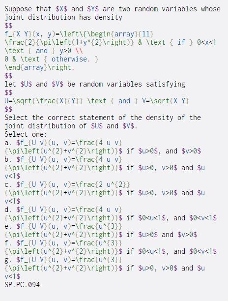 Solved $$ Suppose that $X$ and $y$ are two random variables | Chegg.com