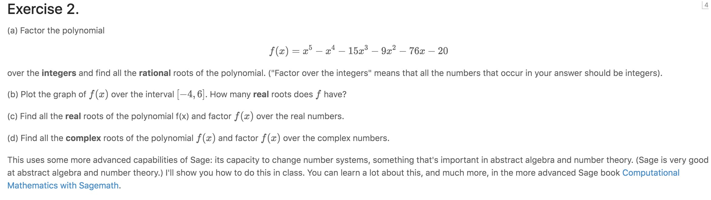 Solved How Do You Come Up With A Code For Sage Math For T Chegg Com