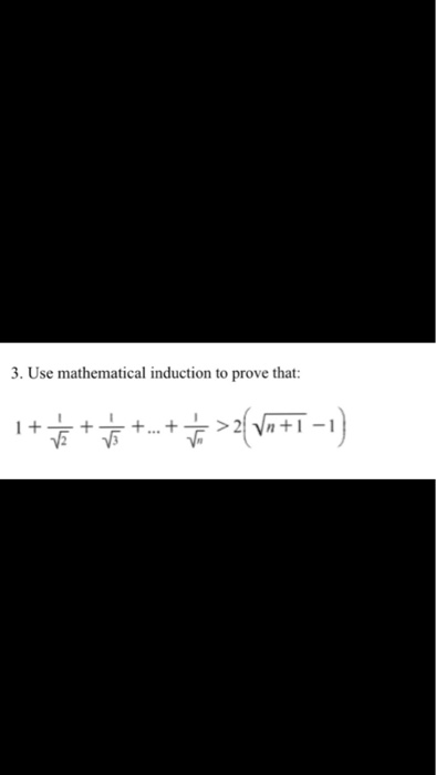 Solved 3. Use Mathematical Induction To Prove That: | Chegg.com