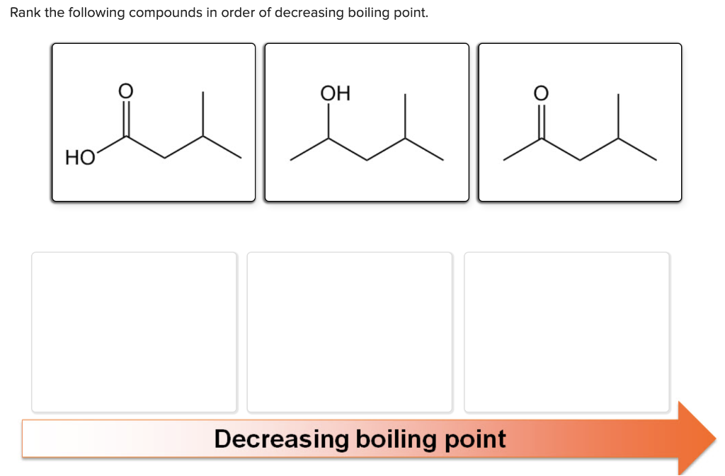 Solved Rank The Following Compounds In Order Of Decreasing 9852