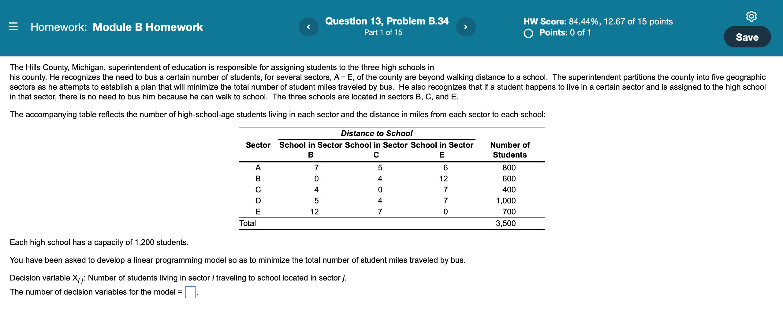 Solved Homework: Module B Homework Question 13, Problem B.34 | Chegg.com