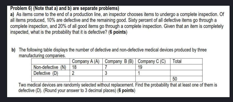 Solved Problem 6) (Note That A) And B) Are Separate | Chegg.com