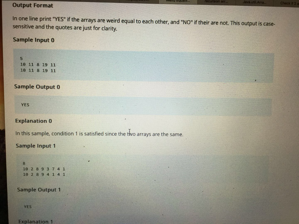 Solved and Bob each have an array of integers, namely A and | Chegg.com