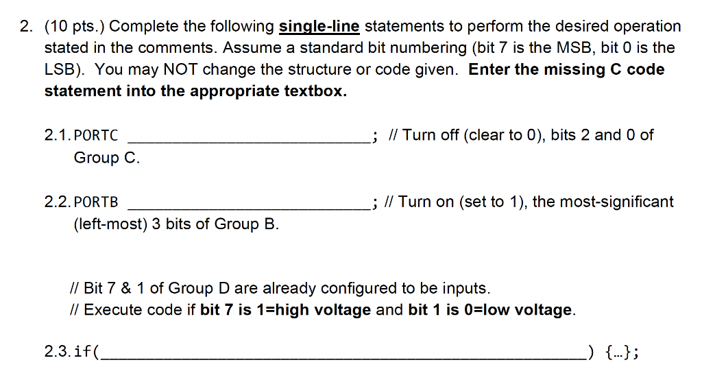 Solved 2. (10 pts.) Complete the following single-line | Chegg.com
