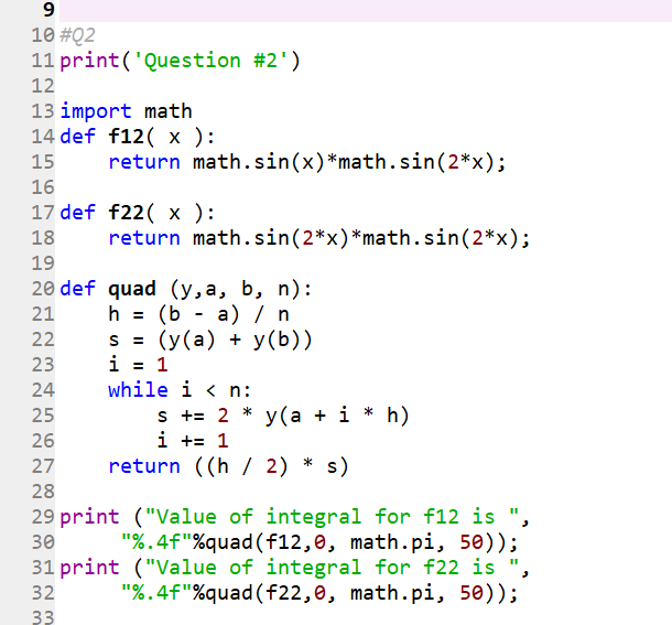Solved 1 Create A Python Function To Calculate An Integr Chegg Com