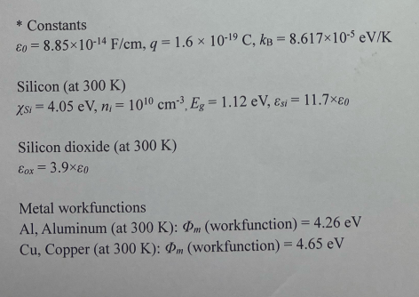 Solved * Constants ε0=8.85×10−14 | Chegg.com