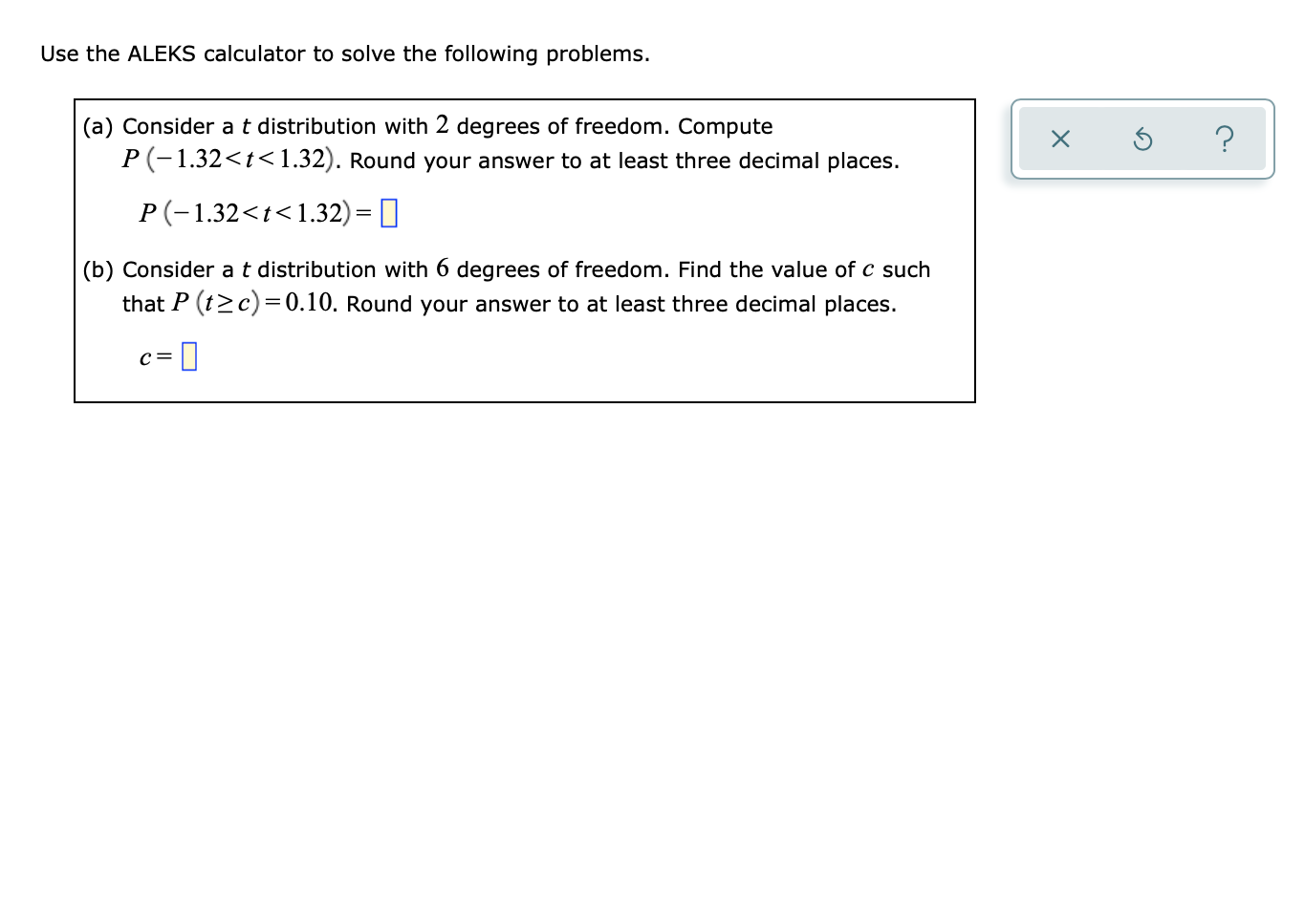 Solved Use The ALEKS Calculator To Solve The Following | Chegg.com