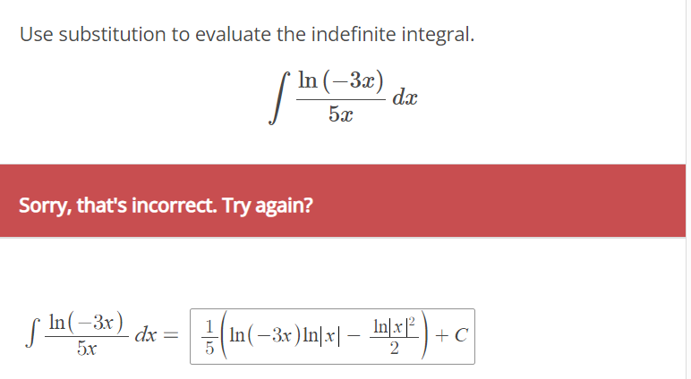 Solved Use Substitution To Evaluate The Indefinite Integral 4202