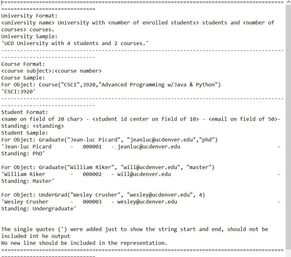 Python Programming help Instance Attributes and | Chegg.com