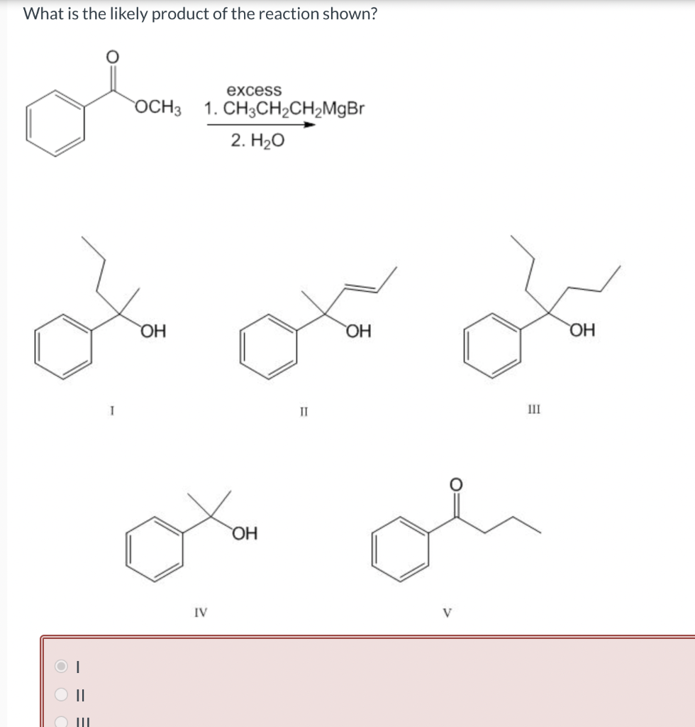 Solved What is the likely product of the reaction shown? 1.
