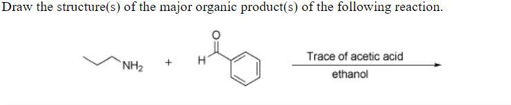 Solved Draw the structure(s) of the major organic product(s) | Chegg.com