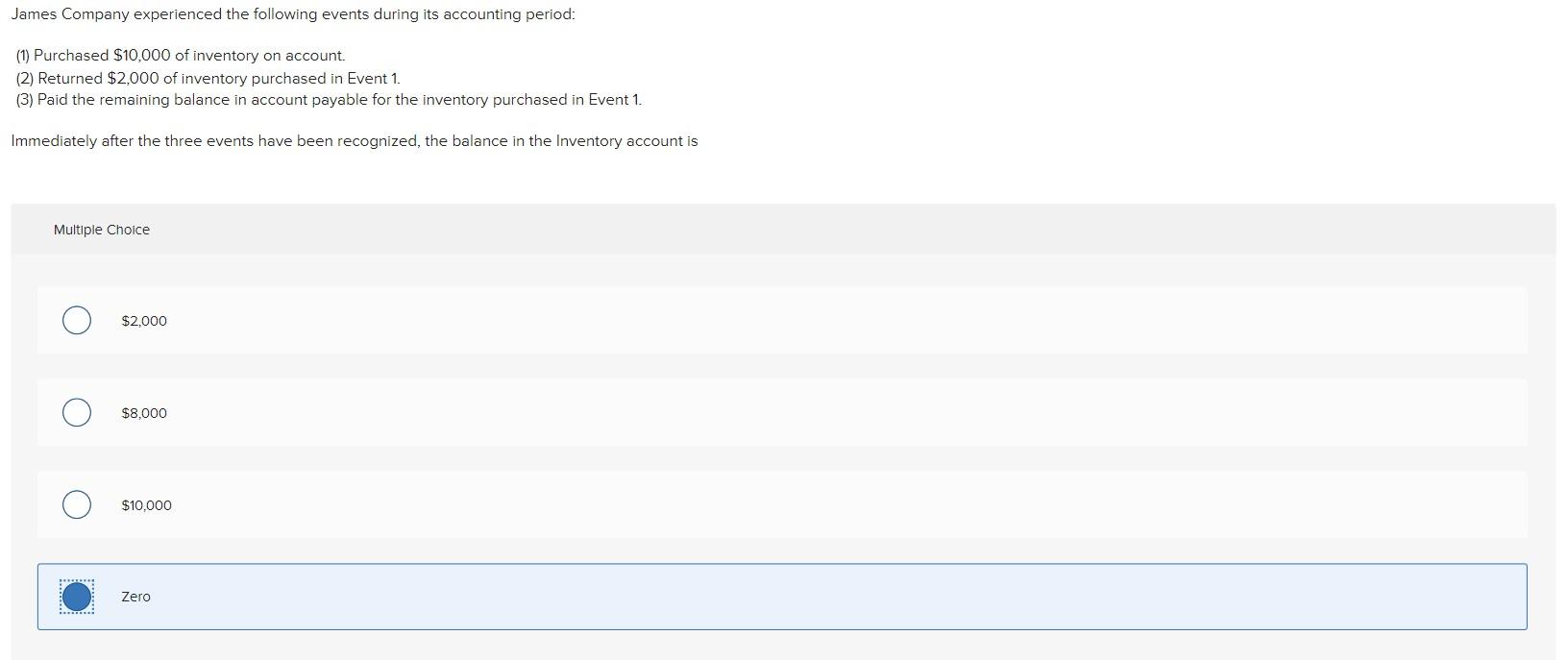 Solved James Company experienced the following events during