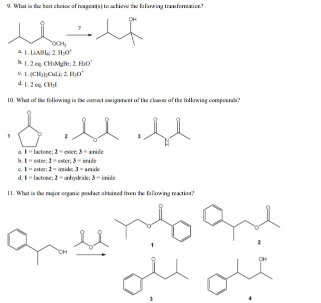 Solved 6. What is the major organic product obtained from | Chegg.com