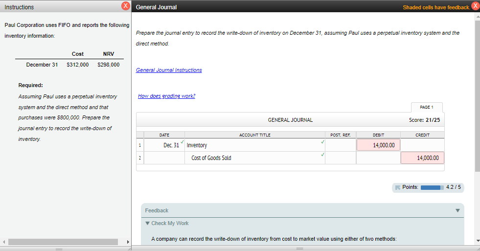 Solved Paul Corporation Uses Fifo And Reports The Following 