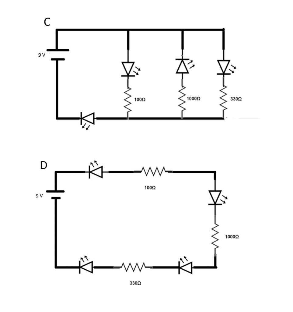 a. voltage across each reistor; b. current through | Chegg.com