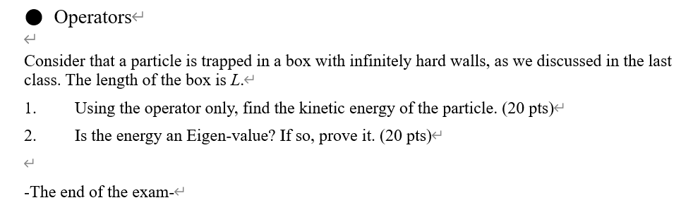 Solved Consider That A Particle Is Trapped In A Box With | Chegg.com