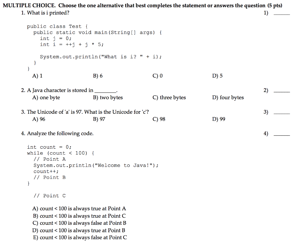 Solved MULTIPLE CHOICE. Choose the one alternative that best | Chegg.com