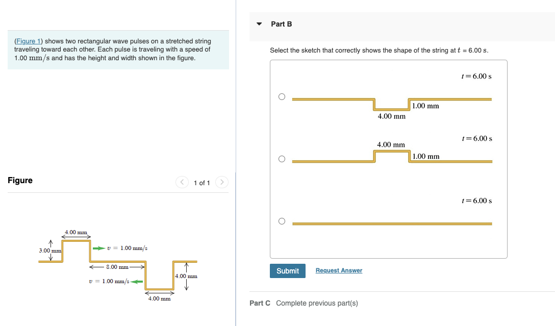 Solved (Figure 1) shows two rectangular wave pulses on a | Chegg.com