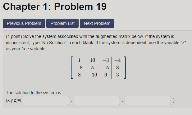 Solved Chapter 1: Problem 19 Previous Problem Problem List | Chegg.com