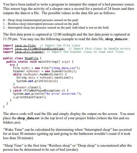 You have been tasked to write a program to interpret | Chegg.com