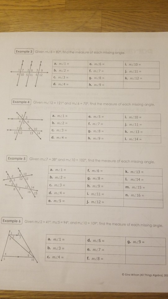 Gina Wilson All Things Algebra 2014 Unit 3 Parallel & Perpendicular