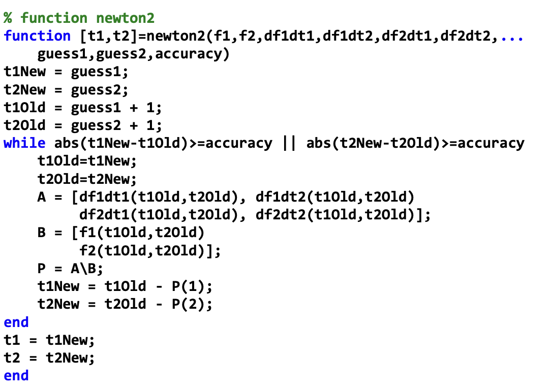 I have attached an example problem and code for the | Chegg.com