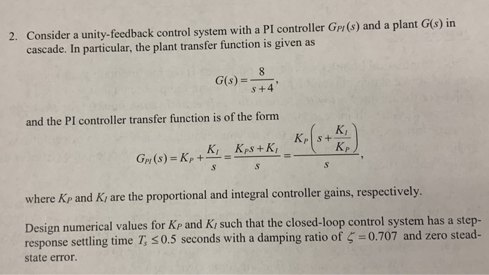 Pid Controller How To Determine The Transfer Function Of A System