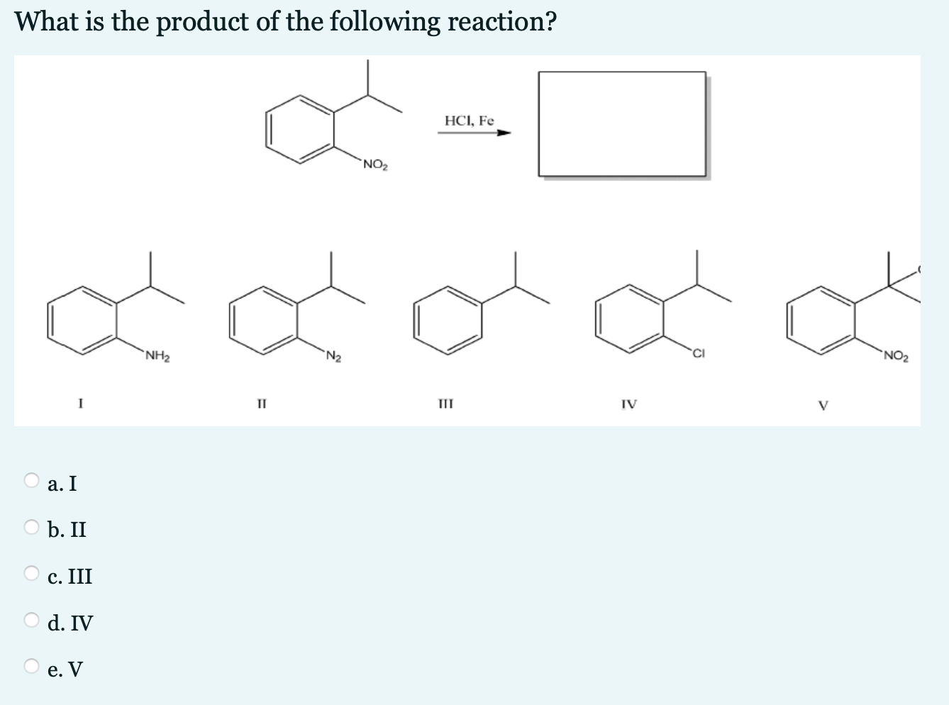 Solved What Is The Product Of The Following Reaction Hci