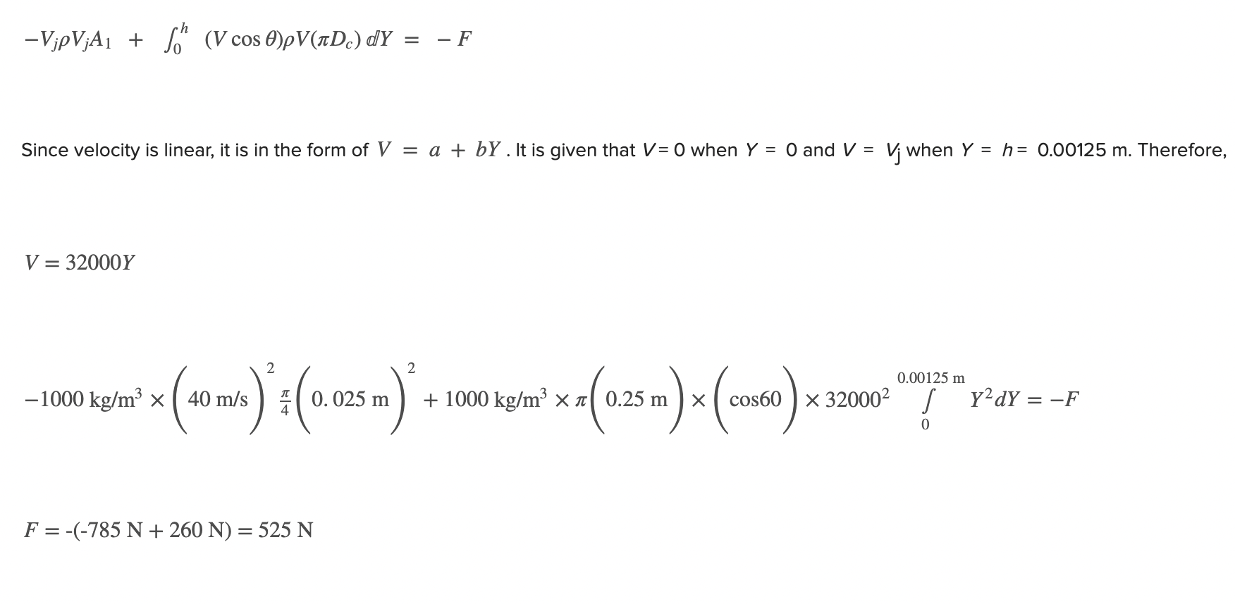 A 2.5-cm-diameter horizontal water jet with a speed | Chegg.com