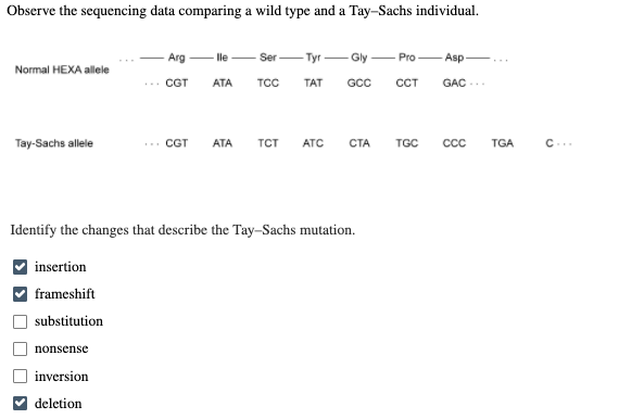 Solved Observe the sequencing data comparing a wild type and | Chegg.com
