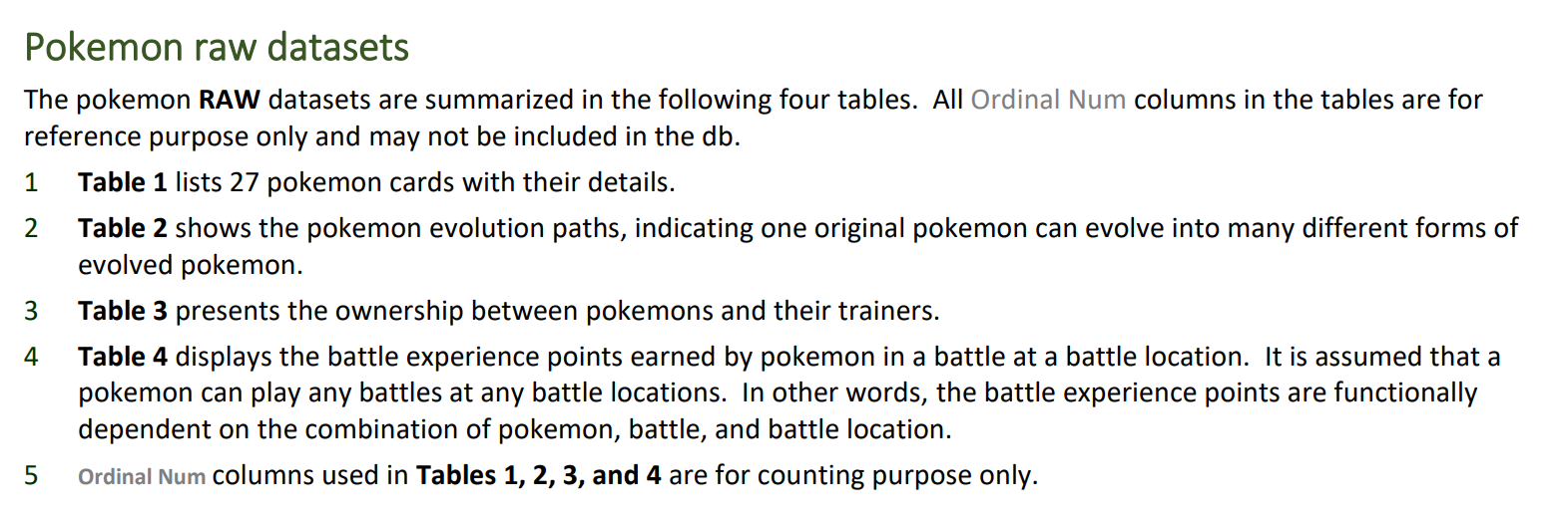 Solved Fig. 1 shows the data model for the pokemon database.