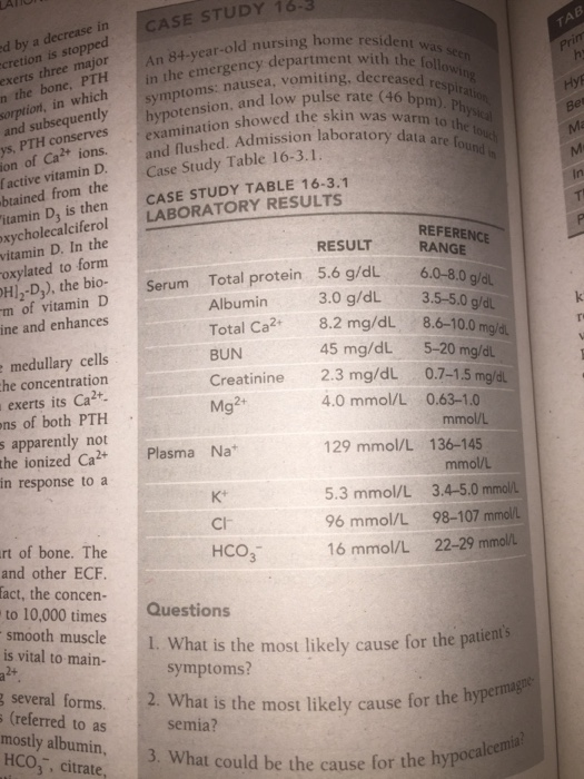 Solved CASE STUDY 16-1 A 32-year-old woman was admitted to | Chegg.com