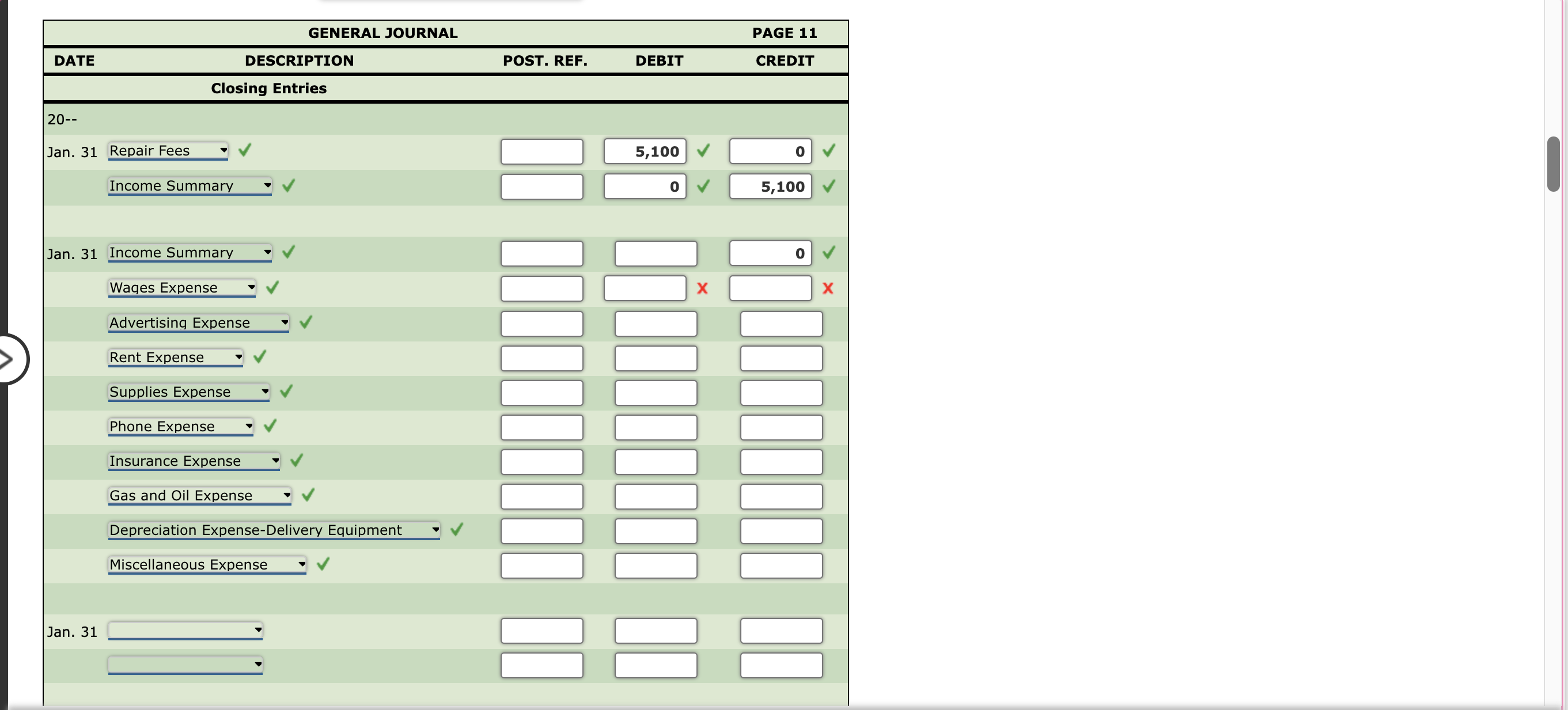 Solved Closing Entries and Post-Closing Trial Balance A work | Chegg.com