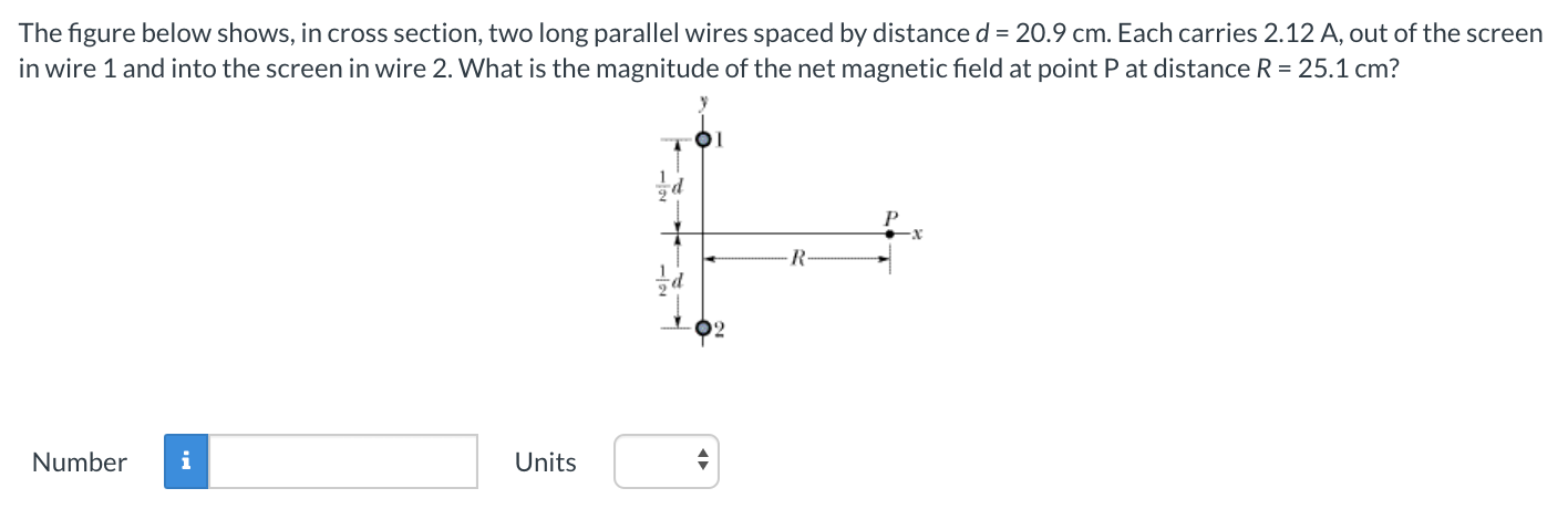 Solved The Figure Below Shows, In Cross Section, Two Long | Chegg.com