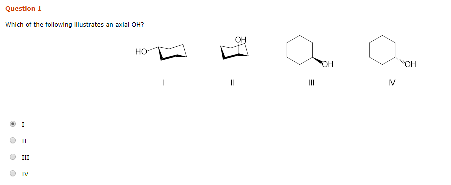 Cheg Which Of The Following Illustrates An Axial Oh