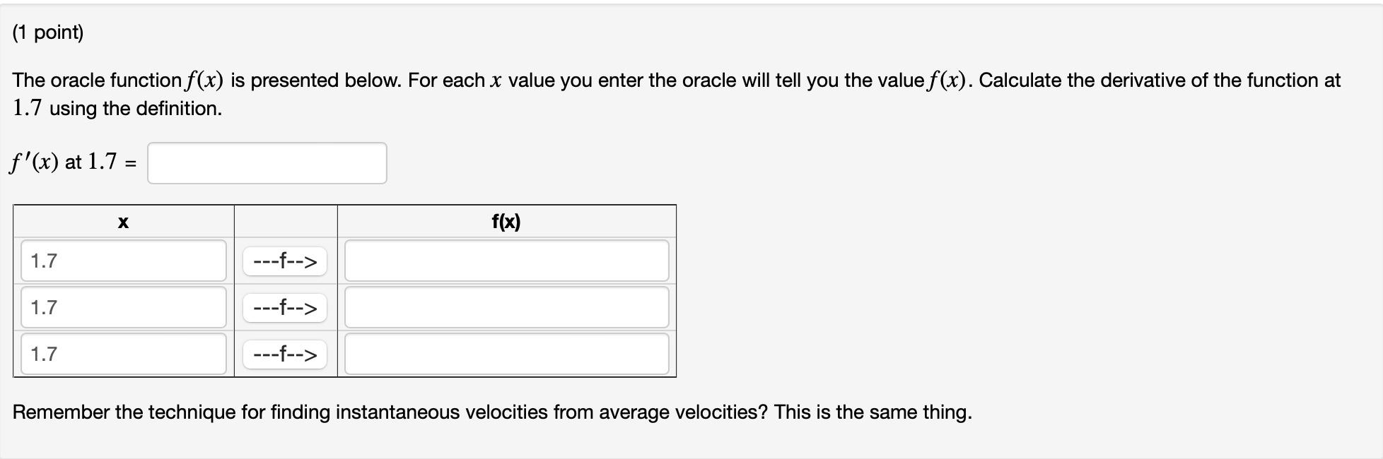 Solved The oracle function f(x) is presented below. For each | Chegg.com