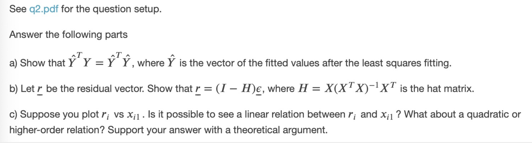 See Q2 Pdf For The Question Setup Answer The Foll Chegg Com