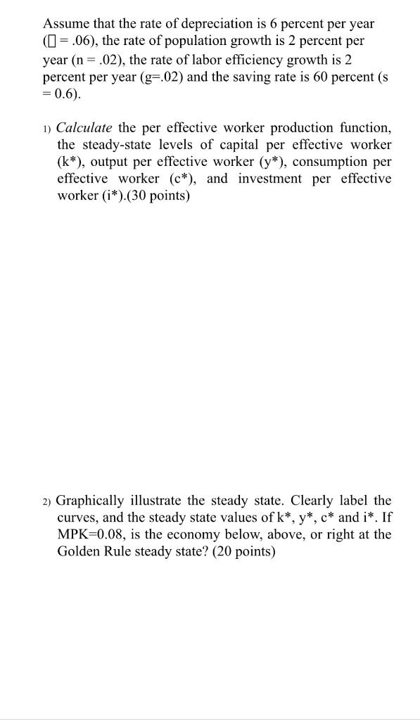 solved-assume-that-the-rate-of-depreciation-is-6-percent-per-chegg