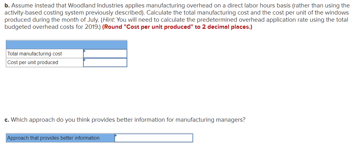 Solved Woodland Industries manufactures and sells