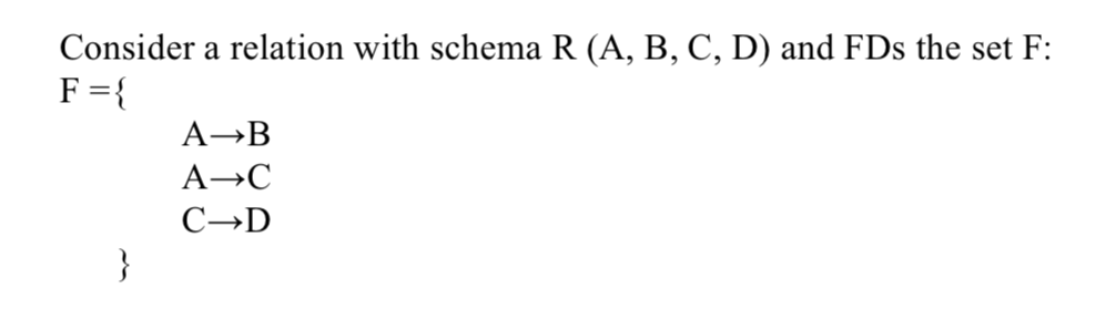 Solved Consider a relation with schema R (A, B, C, D) and | Chegg.com