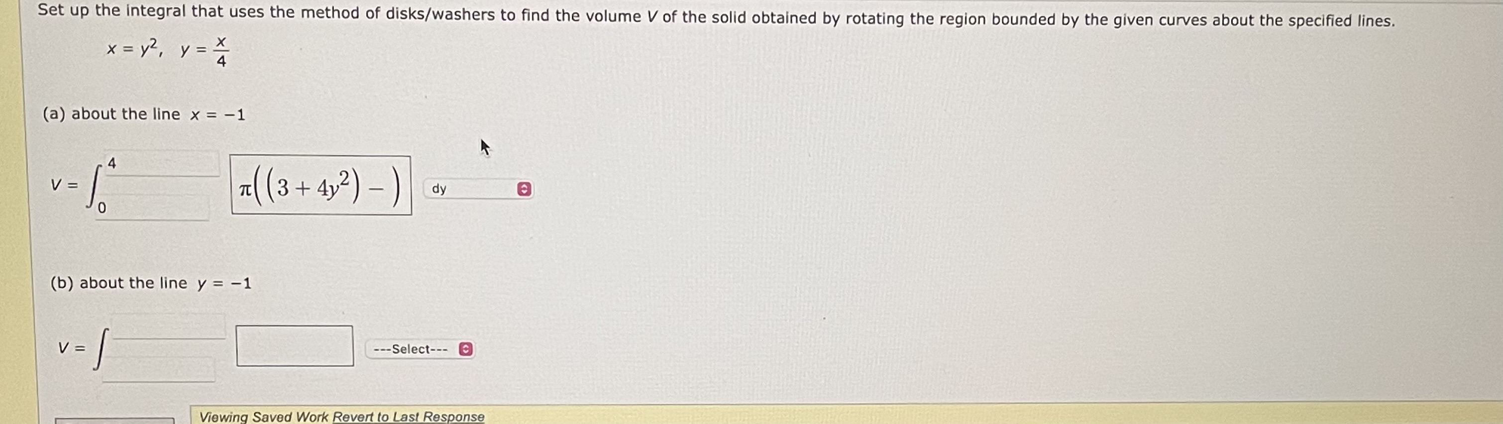 Solved Set Up The Integral That Uses The Method Of | Chegg.com