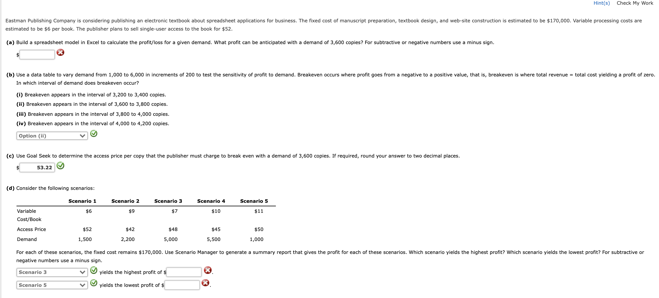 Solved eastman publishing company is considering publishing chegg