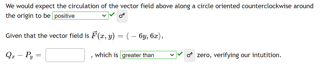 Solved We would expect the circulation of the vector field | Chegg.com